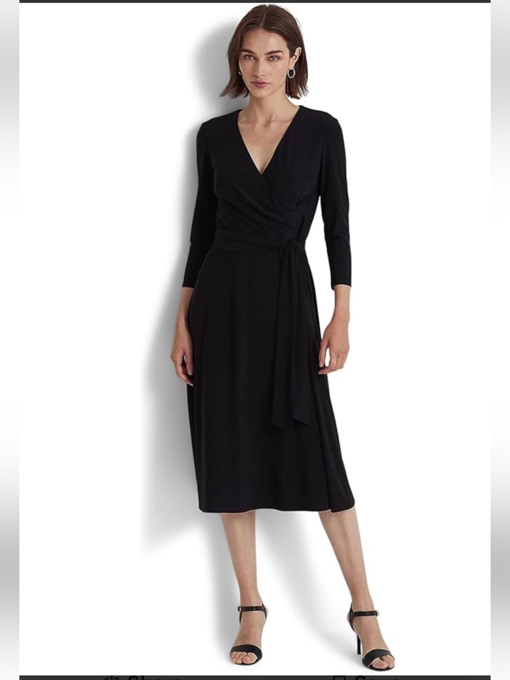 Loft Midi Wrap Dress Size 0 Like New